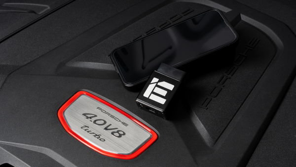 Porsche Cayenne Engine Cover with Integrated Engineering POWERlink Tool and phone